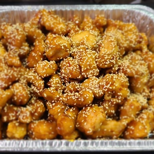 Sesame Chicken Tray.