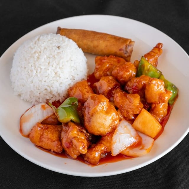 Sweet & Sour Chicken.